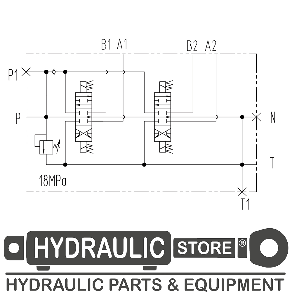 03P40DC-3 Хидравличен разпределител 3 секции 40л 12v PRESKO